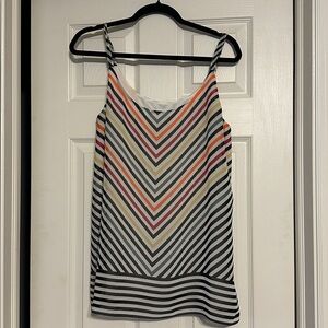 CAbi Vibrant Striped Sleeveless Top